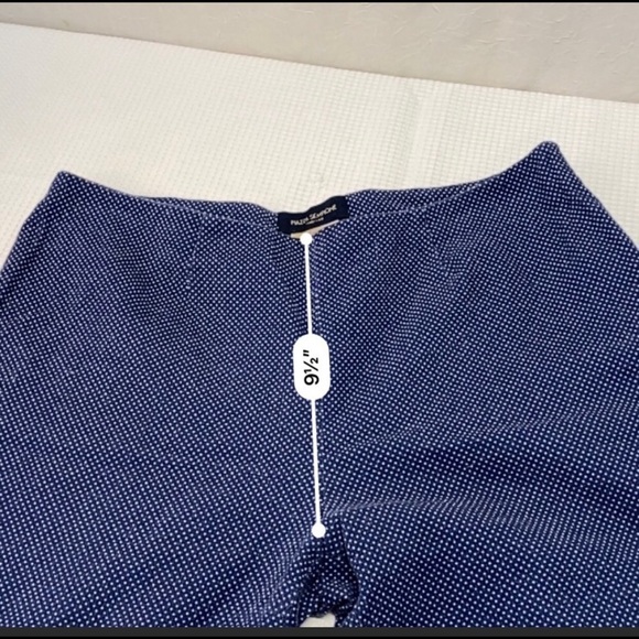 Piazza Sempione Audrey Micro-Print Cotton Satin Slim-Leg Capri Trousers - Picture 9 of 16